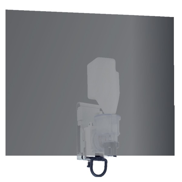 Wagner-EWAR WP174-5 Seifenschaumspender hinter Spiegel 400ml Schaumseifen Nachfülbar Seife Hygiene Waschraum