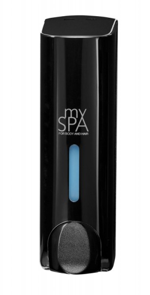 mySpa 2-in 1 Duschgel und Shampoo Spender - einfache und angenehme Bedienbarkeit - Black Hyprom SA 0350-030