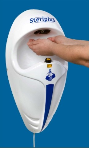Steriplus PRO SP500 elektrischer Desinfektionsmittelspender Wasserdicht 1,5L automatisch, befüllbar von außen Hygiene Desinfektion Sauberkeit 