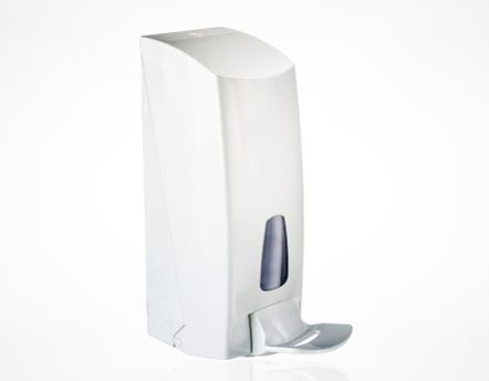 Marplast witte dispenser voor zeep of desinfectiemiddel model MP 855