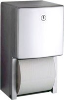 Bobrick B-4288 surface mounted multi roll toilet tissue dispenser of stainless steel Bobrick B-4288