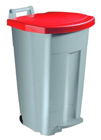 Rossignol Boogy mobile pedal bin 90L with wide frontpedal and handle on the front Rossignol 56356,56357,56358,56359,56364