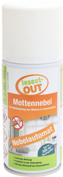Insect-OUT® Mottennebel 150 ml - Mit dem Wirkstoff der Chrysanthemenblume 