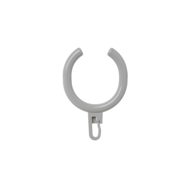 Shower curtain ring nylon gray open at the top Wagner-Ewar 600045