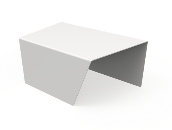 PRAHA Tisch Weiß Stahl minimalistisches Design Fink