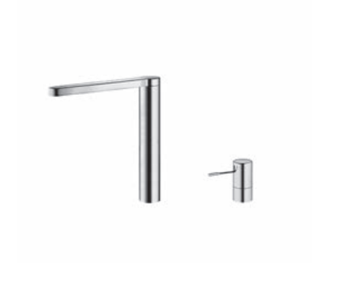 KWC kitchen faucet from the right