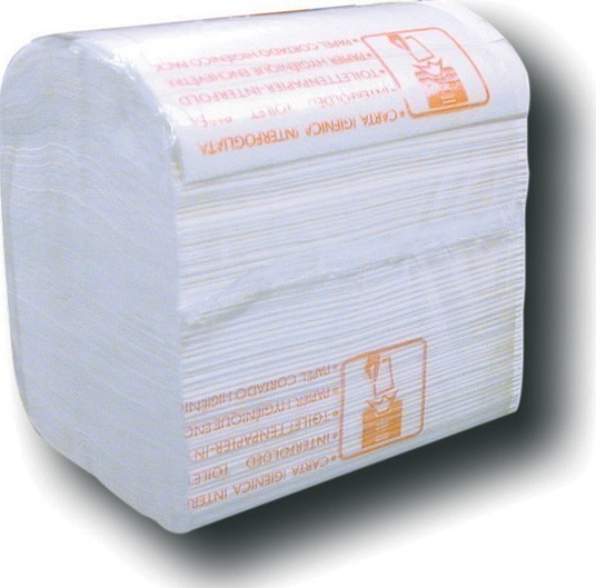 Einzelblatt Toilettenpapier 2-lagig Zellstoff   20130