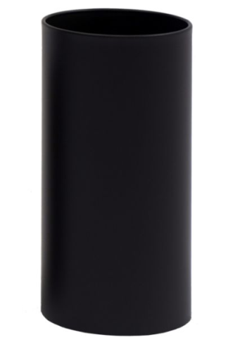 Graepel G-Line Pro, wastebasket Pieno black painted steel 1.4016, 4 sizes G-line Pro K00021612,K00021632,K00021652,K00021672