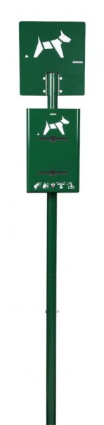 Rossignol Hygeca floor anchored dog waste station available in 5 colours Rossignol Farbe:Grn 59914,59915,59916,59918,59919