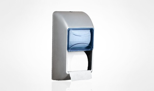 Doubble toilet-paper dispenser for wall mounting satin MP670 by Marplast Marplast S.p.A. MP670