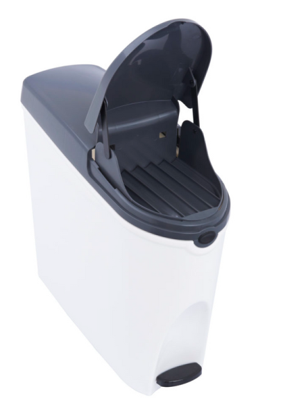 Robuster Abfallbehälter Damenhygiene Kunststoff 20 L hermetischer Verschluss JVD 899865