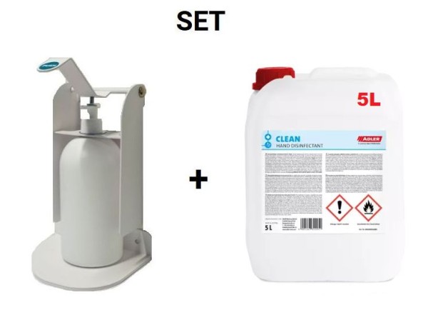 Set Offer! Disinfectant dispenser with 5L disinfectant