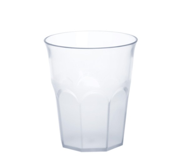 12 piece Caipirinha-Glass partly frosted 0,3l SAN plastic dishwasher safe Schorm GmbH 9044