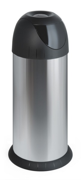 Round waste bin with swing lid, 40 litres   VB 144301