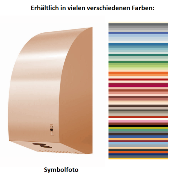Dan Dryer Exclusive Turbo Händetrockner in vielen verschiedenen Farben nach Ihrer Wahl